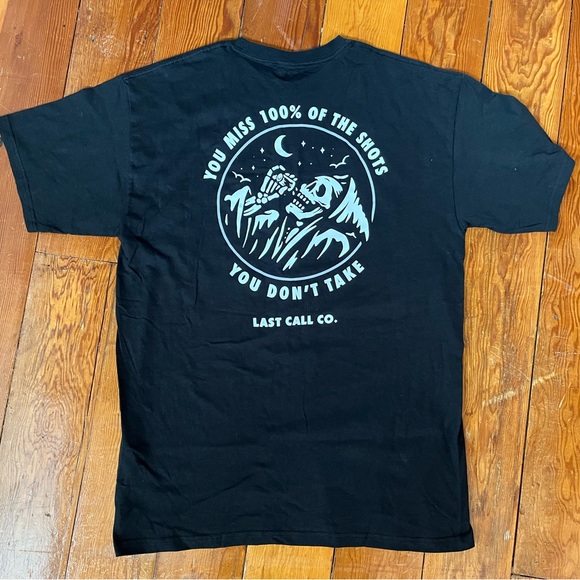 Men’s Large Black Tee - Last Call Co. - Picture 5 of 8